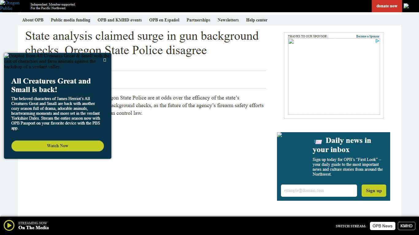 State analysis claimed surge in gun background checks. Oregon State Police disagree - OPB